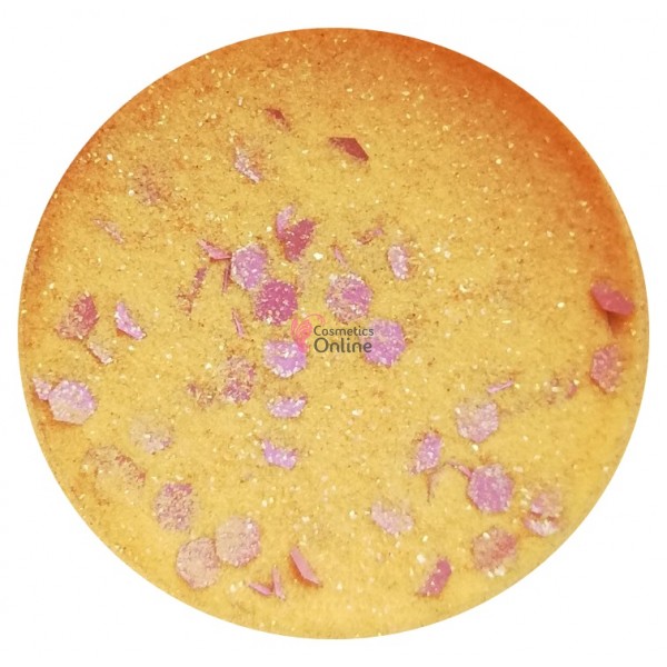 Pudra acrilica de 10g Amelie cu pigment si sclipici SCA12 Mandarin